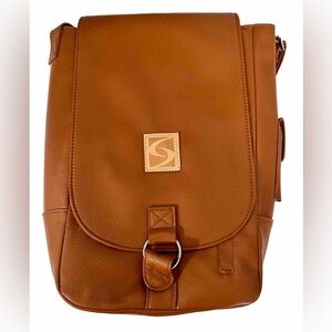 Primewear Vino Two Bottle‎ Leather Wine Tote Brown (NO Corkscrew Included) NWT